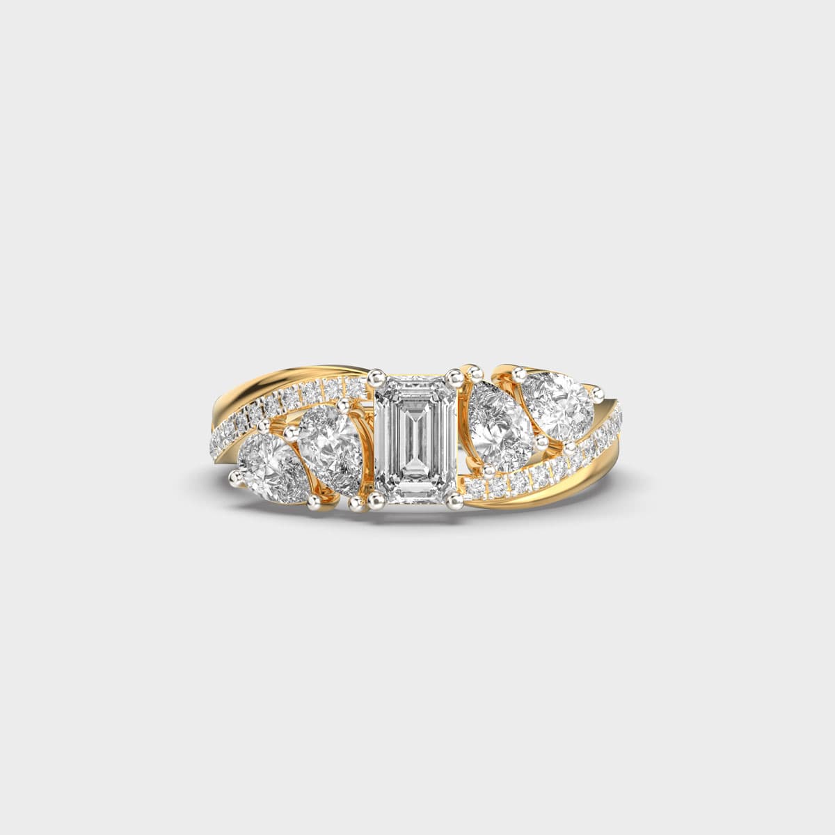 Veridian Emerald Embrace Diamond Ring