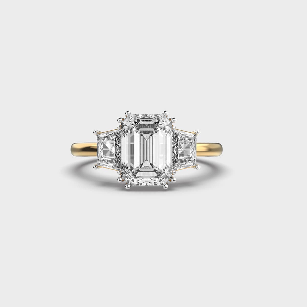 Italian Contessa Treble Diamond Ring