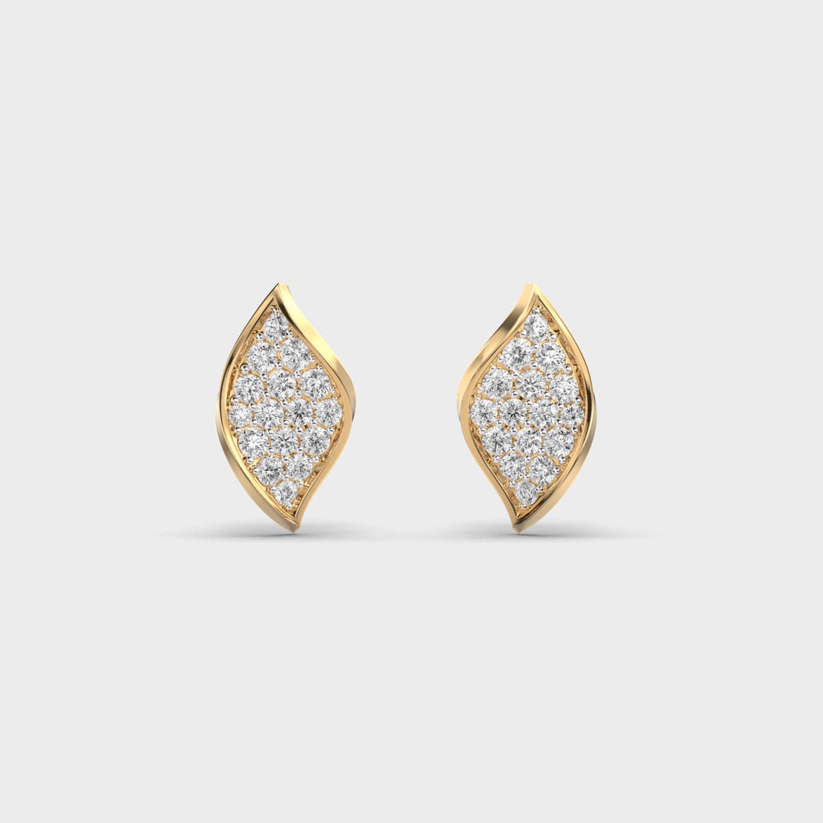 Lovers Petal Diamond Stud