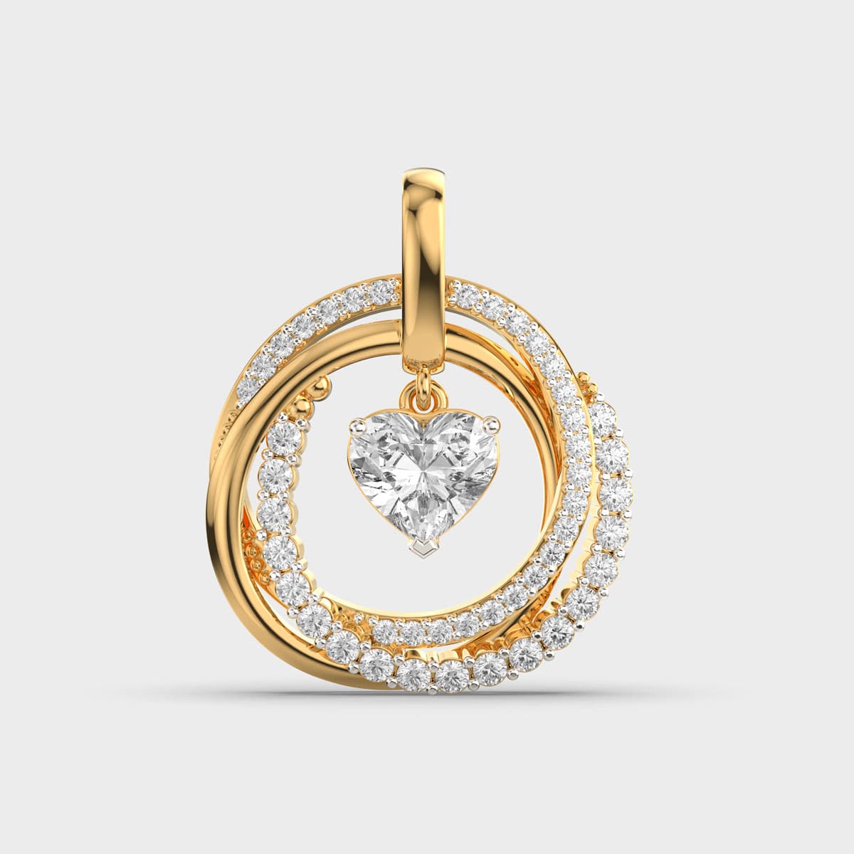 Heart Diamond Pendant (Without Chain)