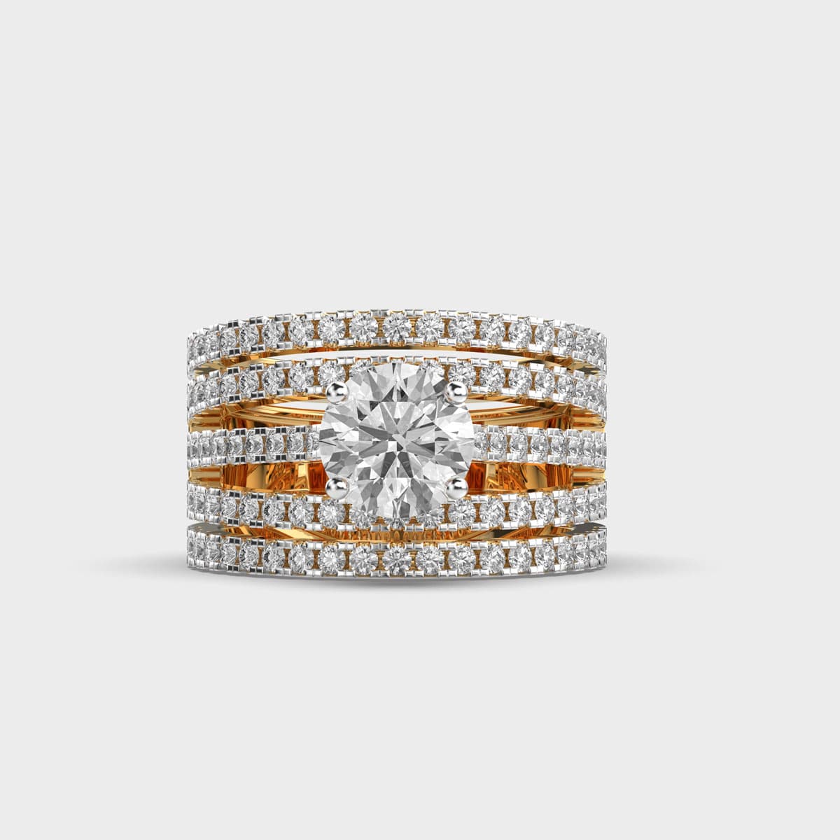 Juanita Cocktail Cluster Diamond Ring
