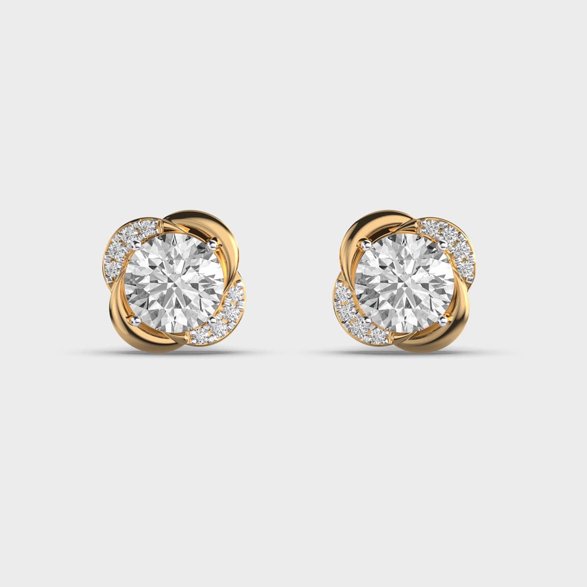Miniature Dewkiss Blossom Glint Studs