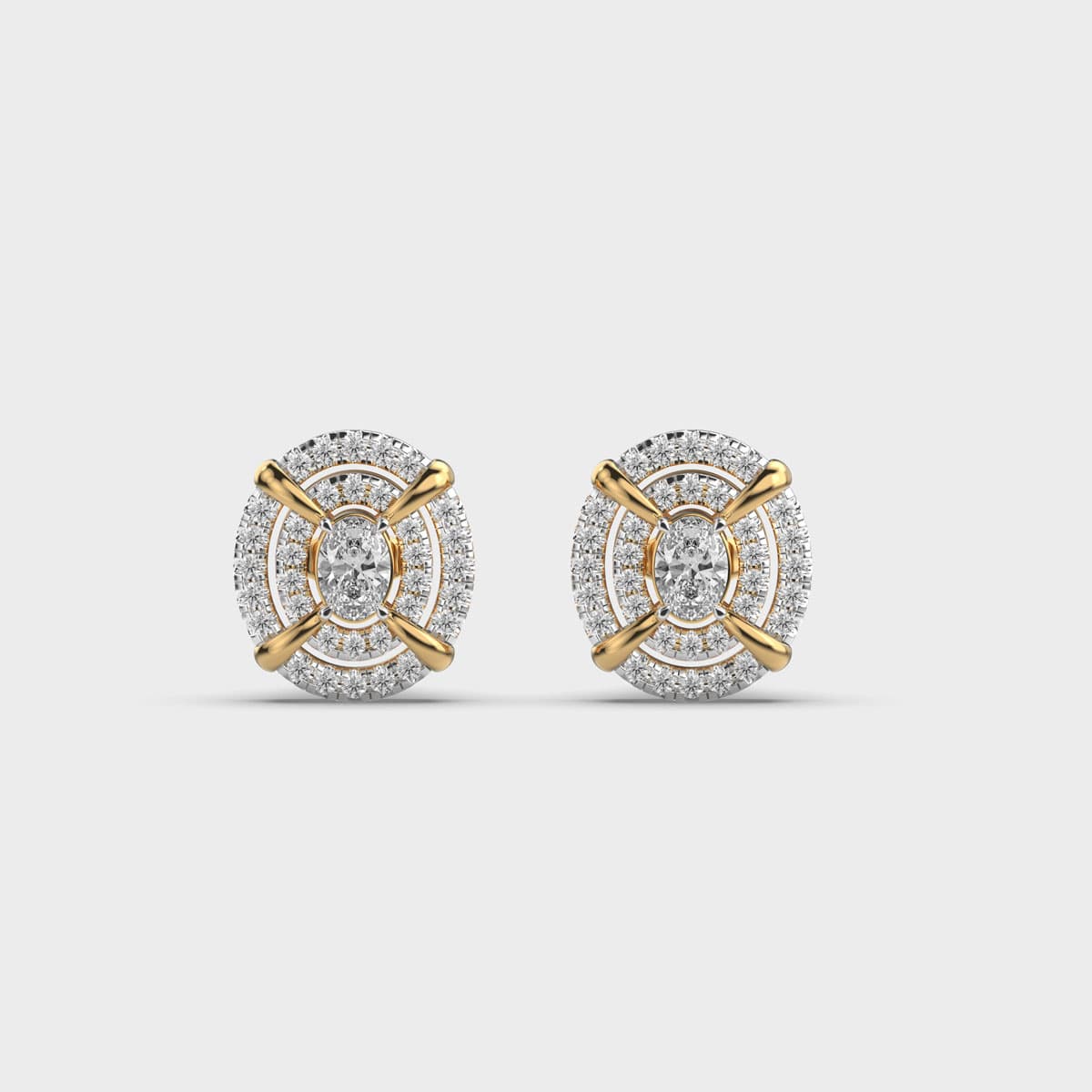 Shining Libre Diamond Ear Studs