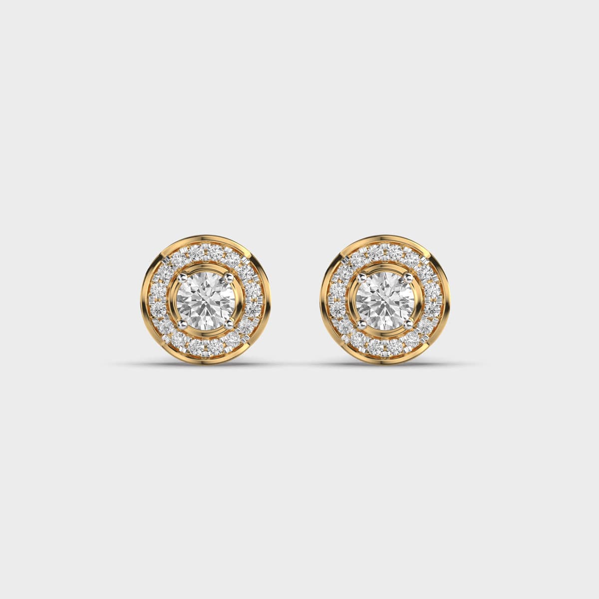 Radiant Spiral Diamond Ear Studs