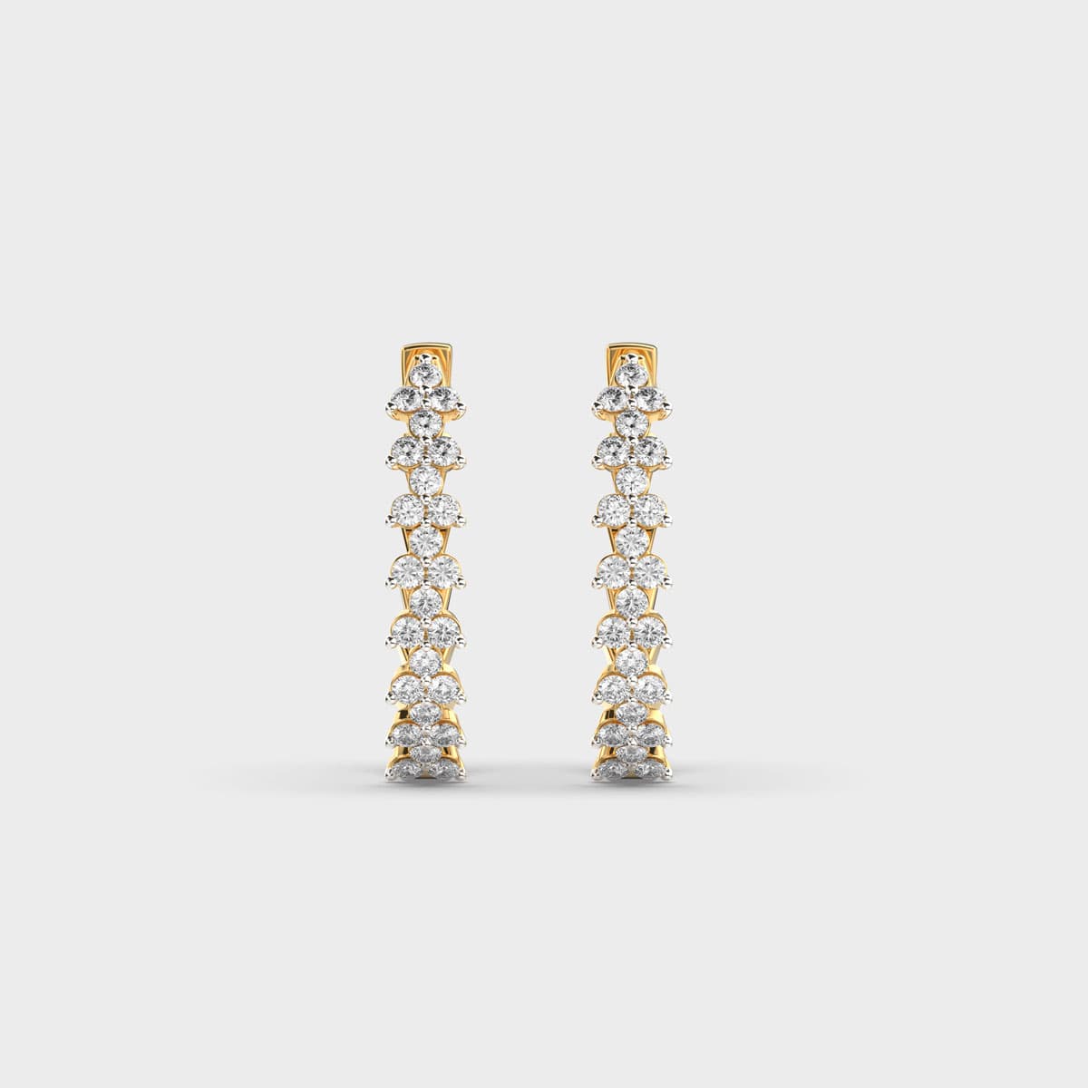 Jewel Vine Diamond Ear Hoops