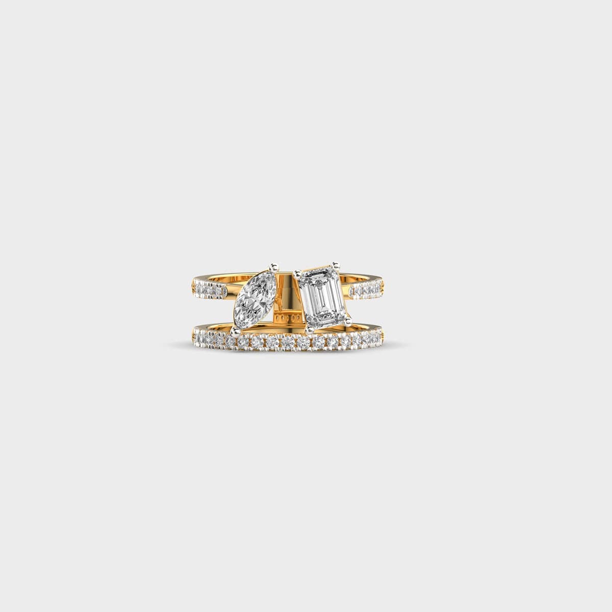 Twinfold Toi Et Moi Diamond Ring