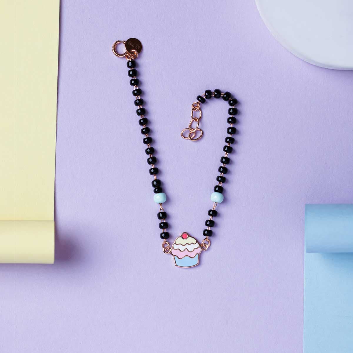 Frosty Cupcake Beaded Bracelet For Kids