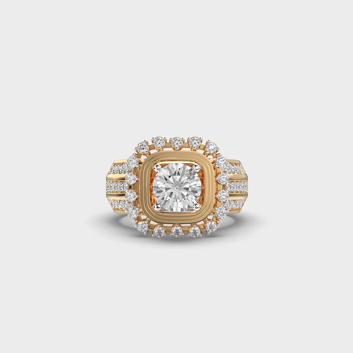 Majestic Crown Cocktail Diamond Ring