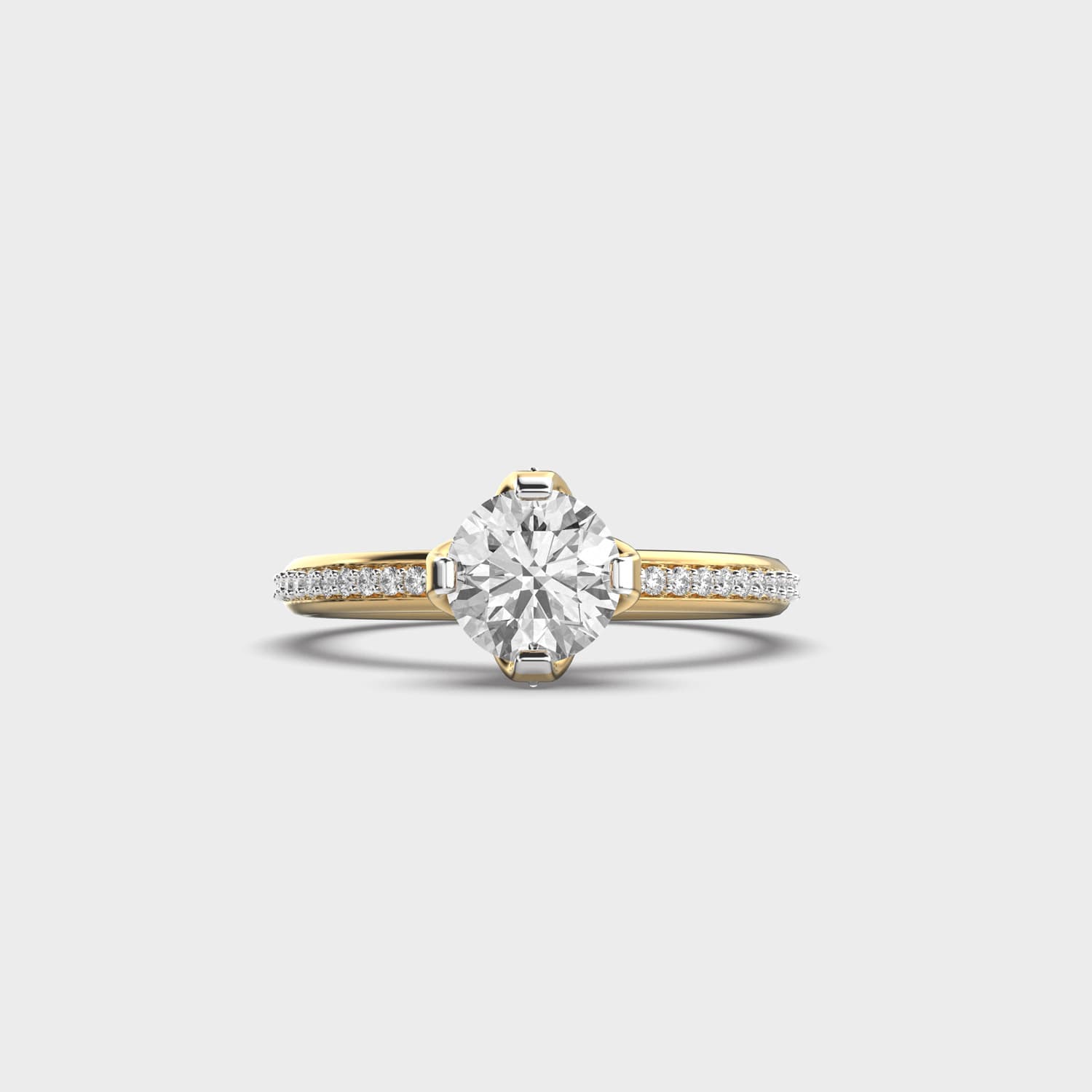 Classic Glimmer Round Diamond Ring