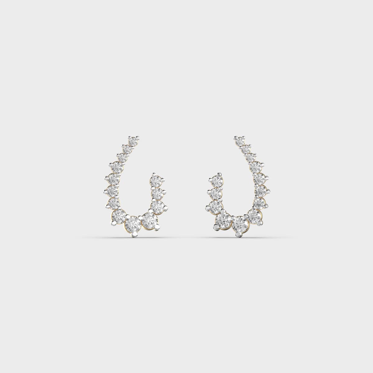 Cozy Curled Up Diamond Earrings
