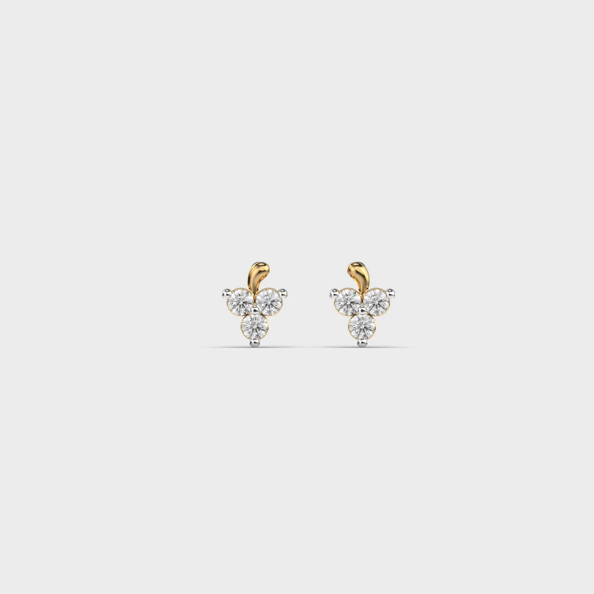Soulful Spring Diamond Stud Earrings