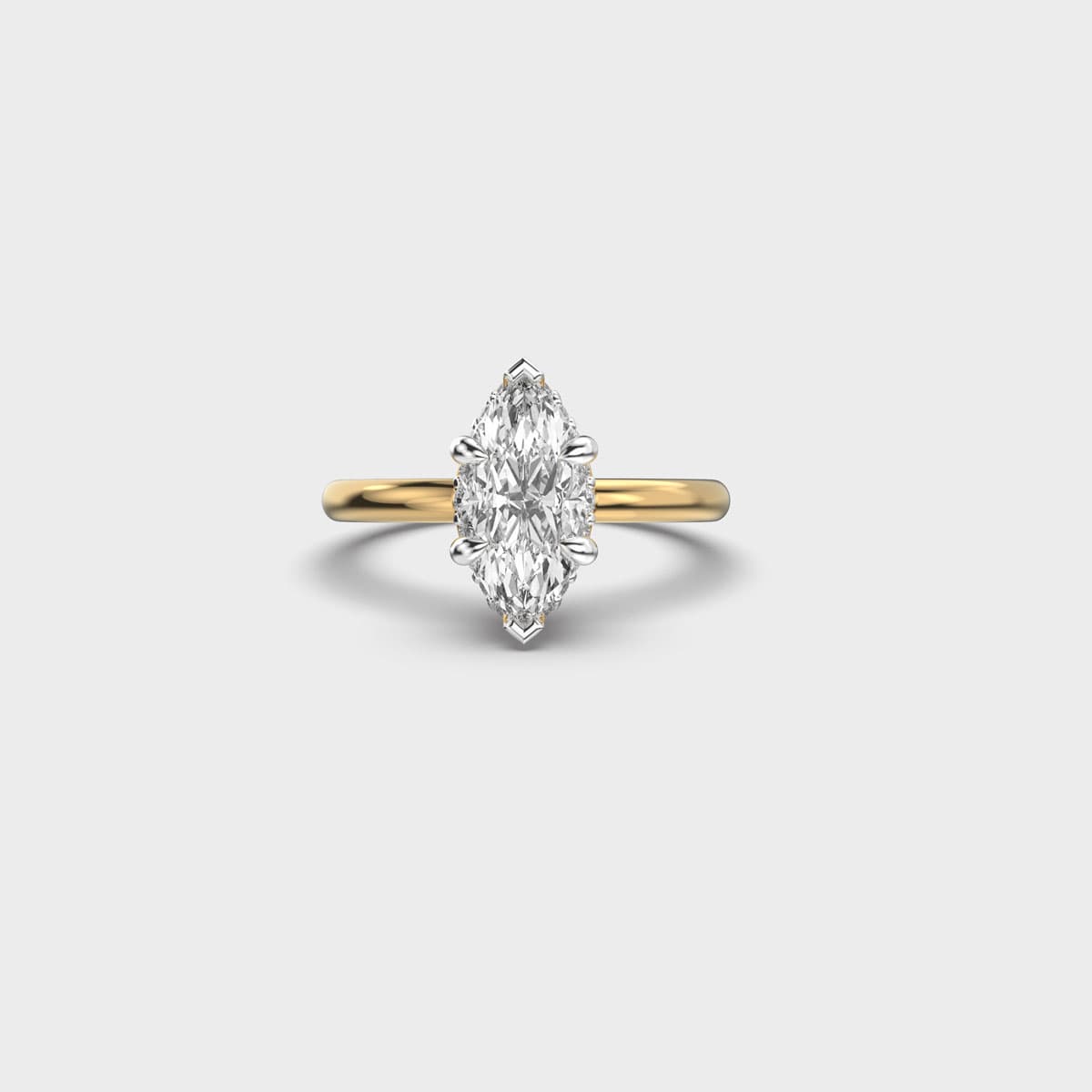 Lustre Marquise Solitaire Diamond Ring
