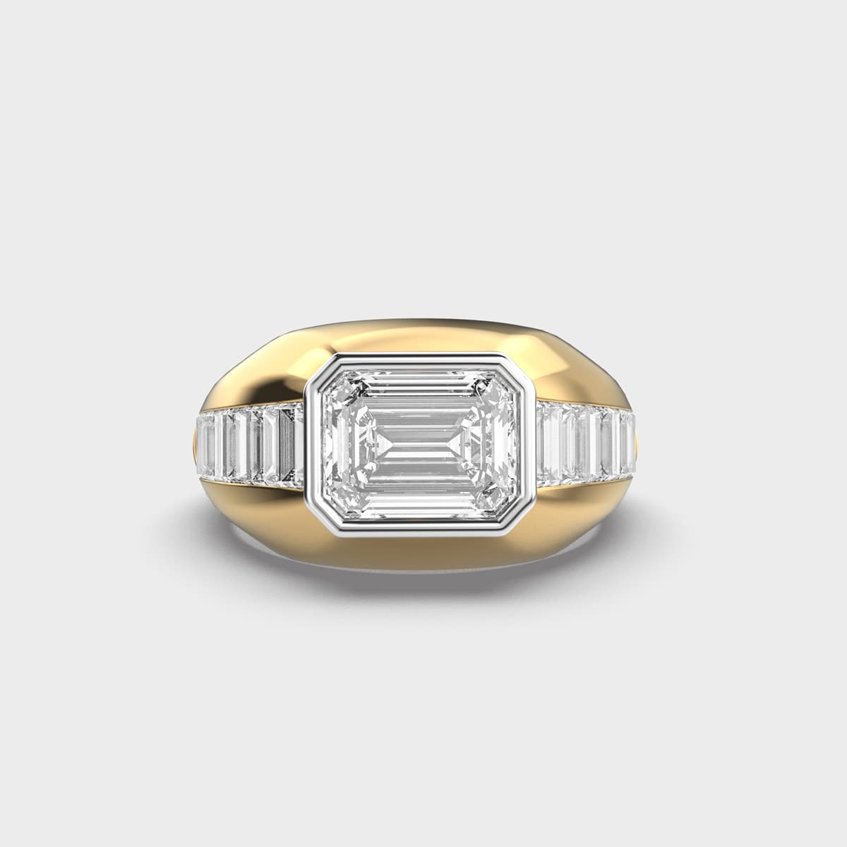 Alpha Radiance Diamond Ring For Men