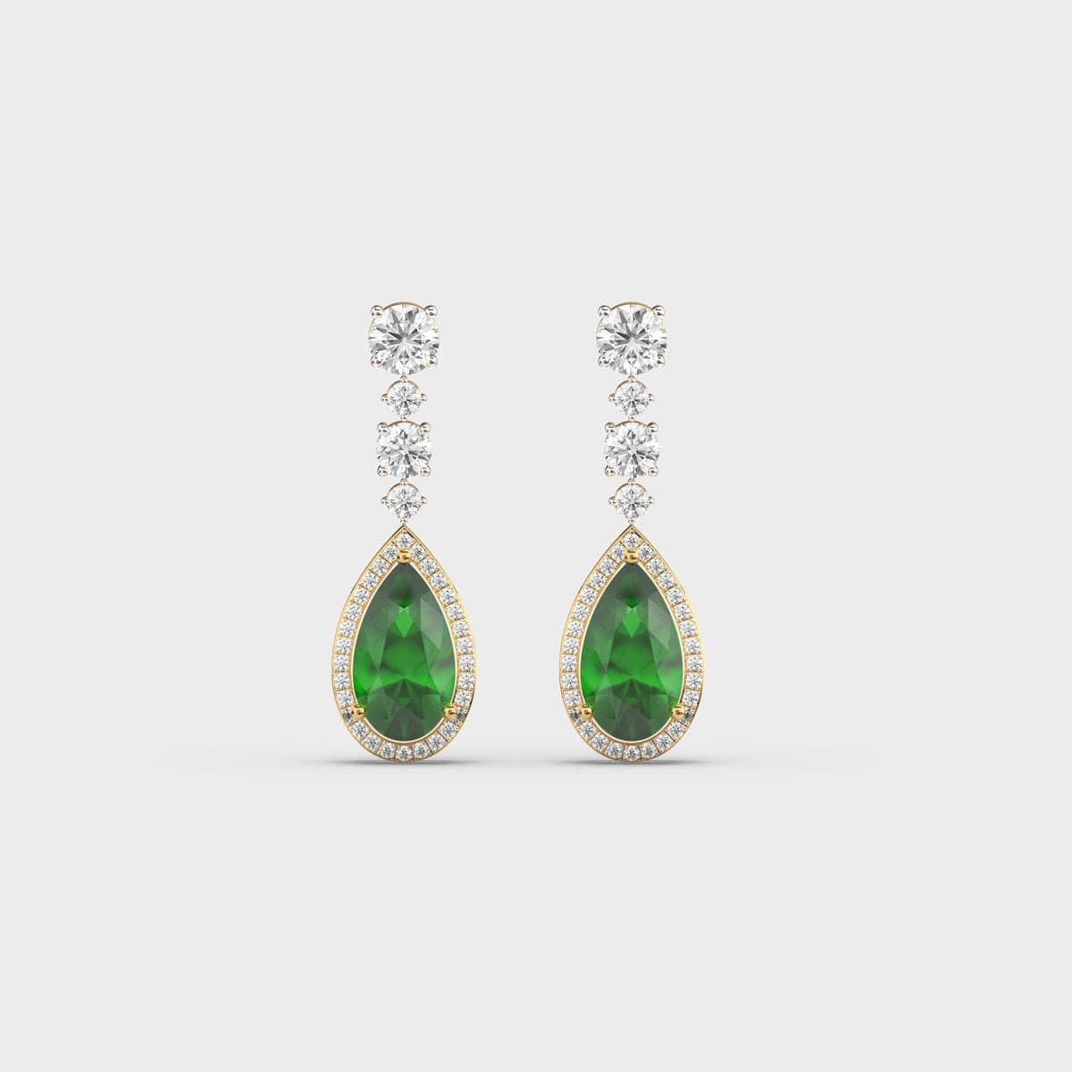 Emerald Isle Diamond Drop Earrings