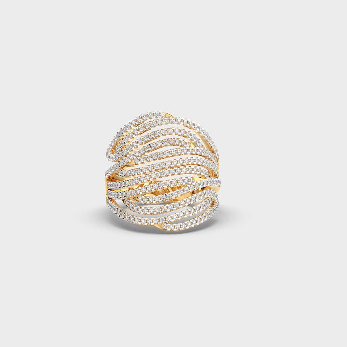 Queen's Maze Diamond Encrusted Ring