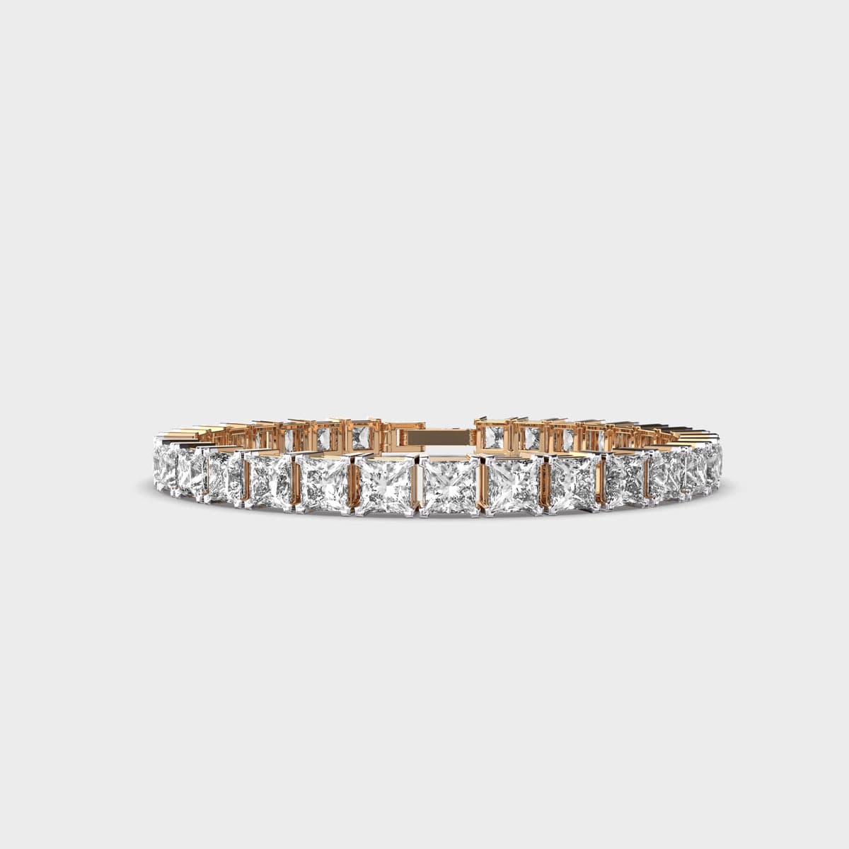 Princess Cut Diamond Tennis Bracelet