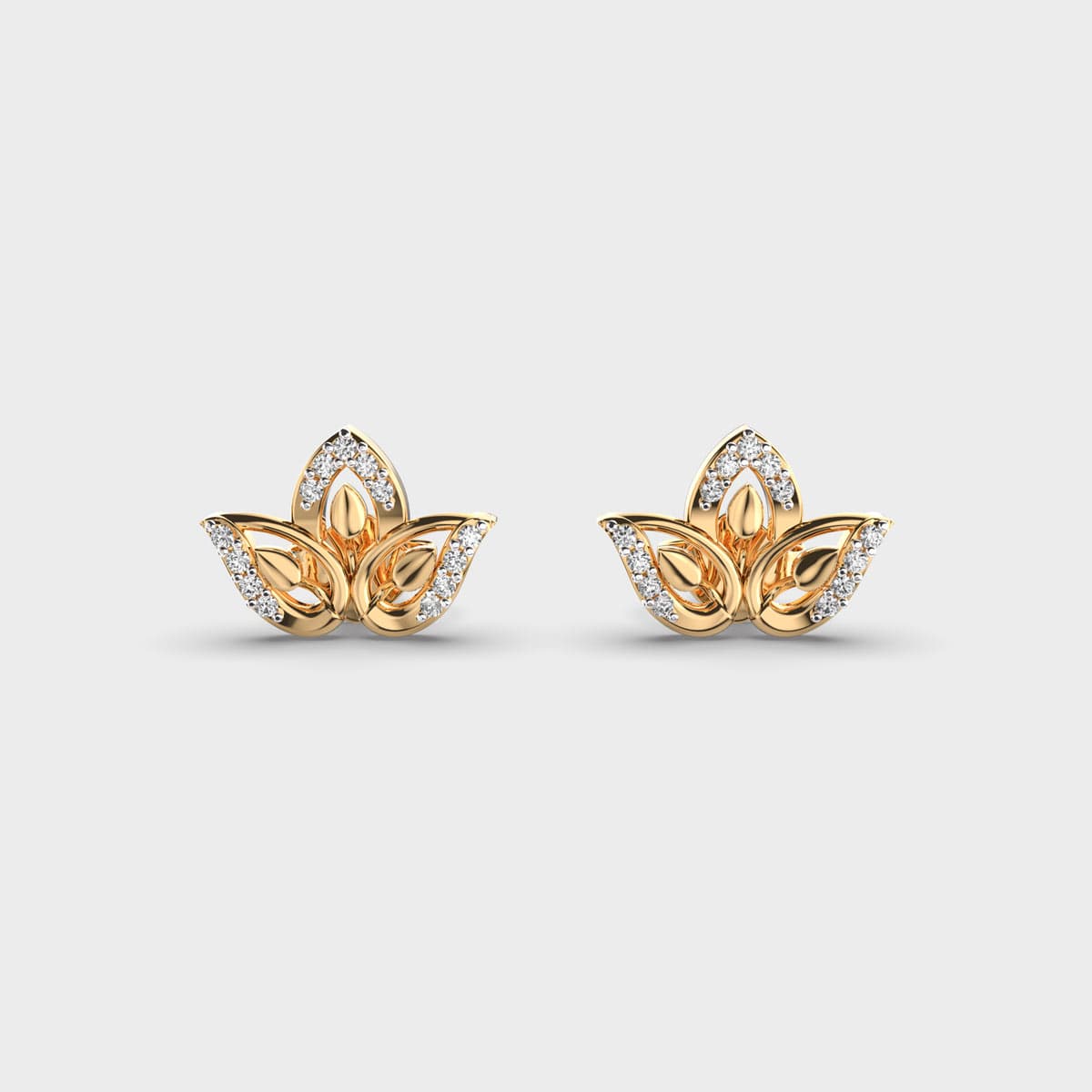 Petal Crown Diamond Studs