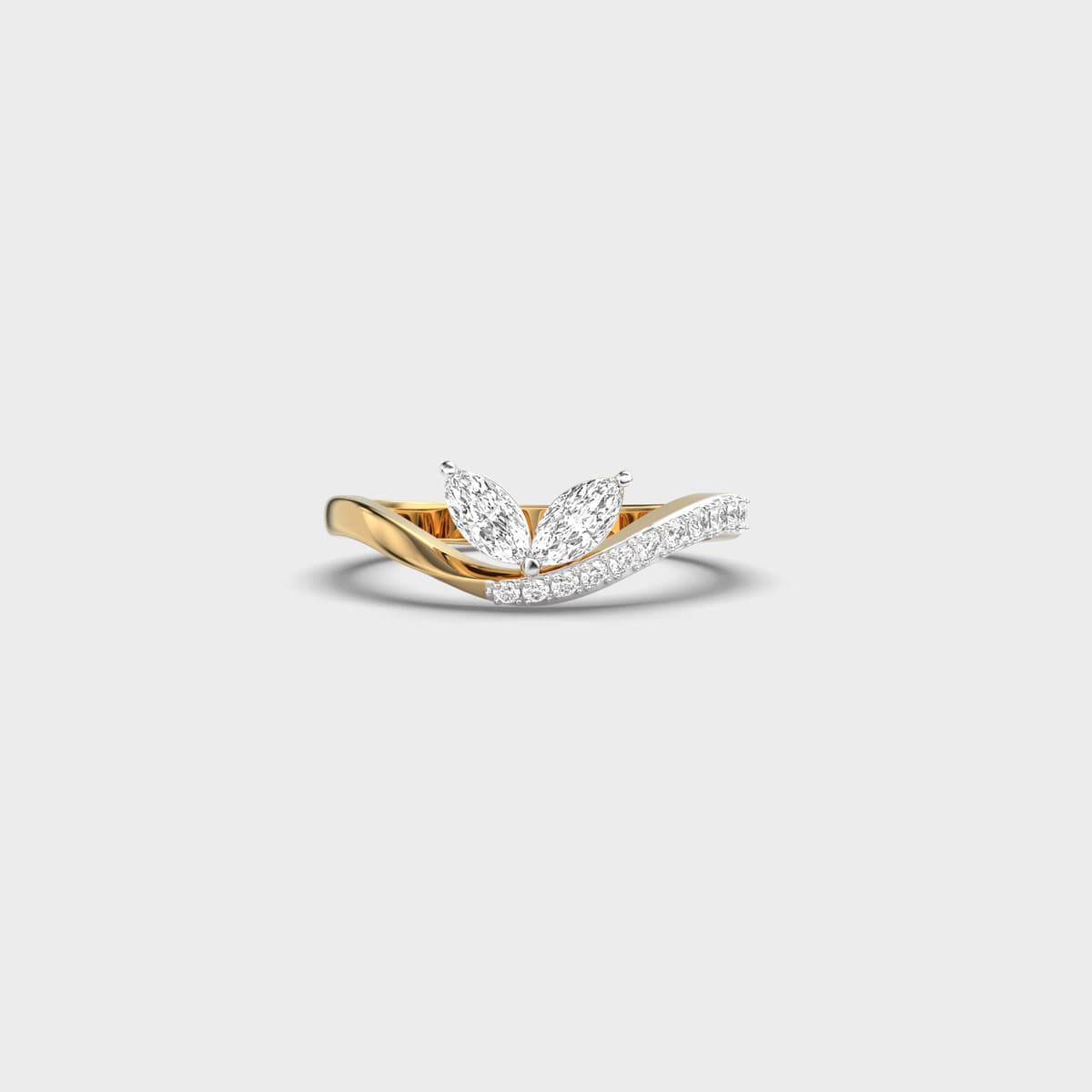 Butterfly Wing Marquise Diamond Ring