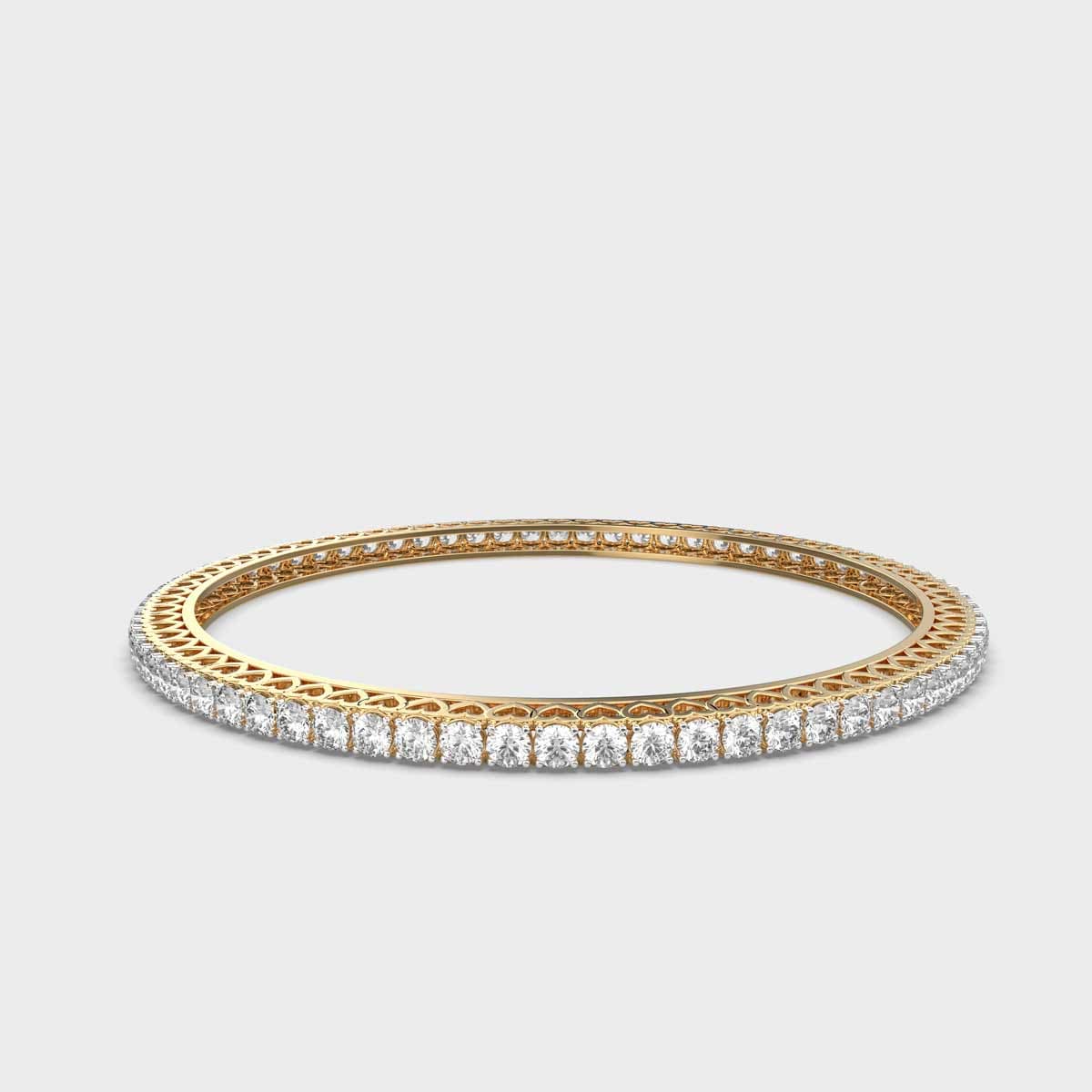 Eternity Round Diamond Bangle