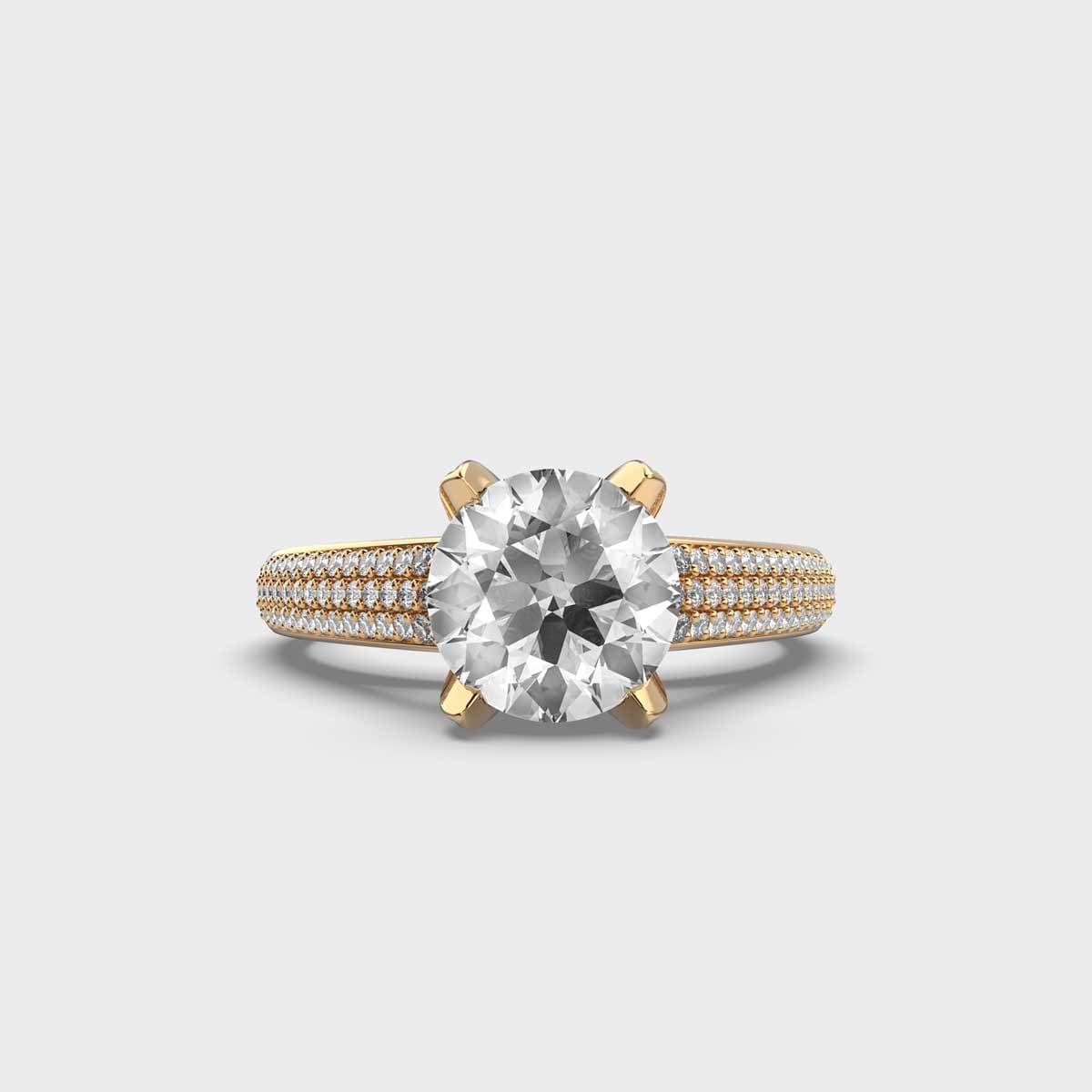 Majestic Solitaire Diamond Ring