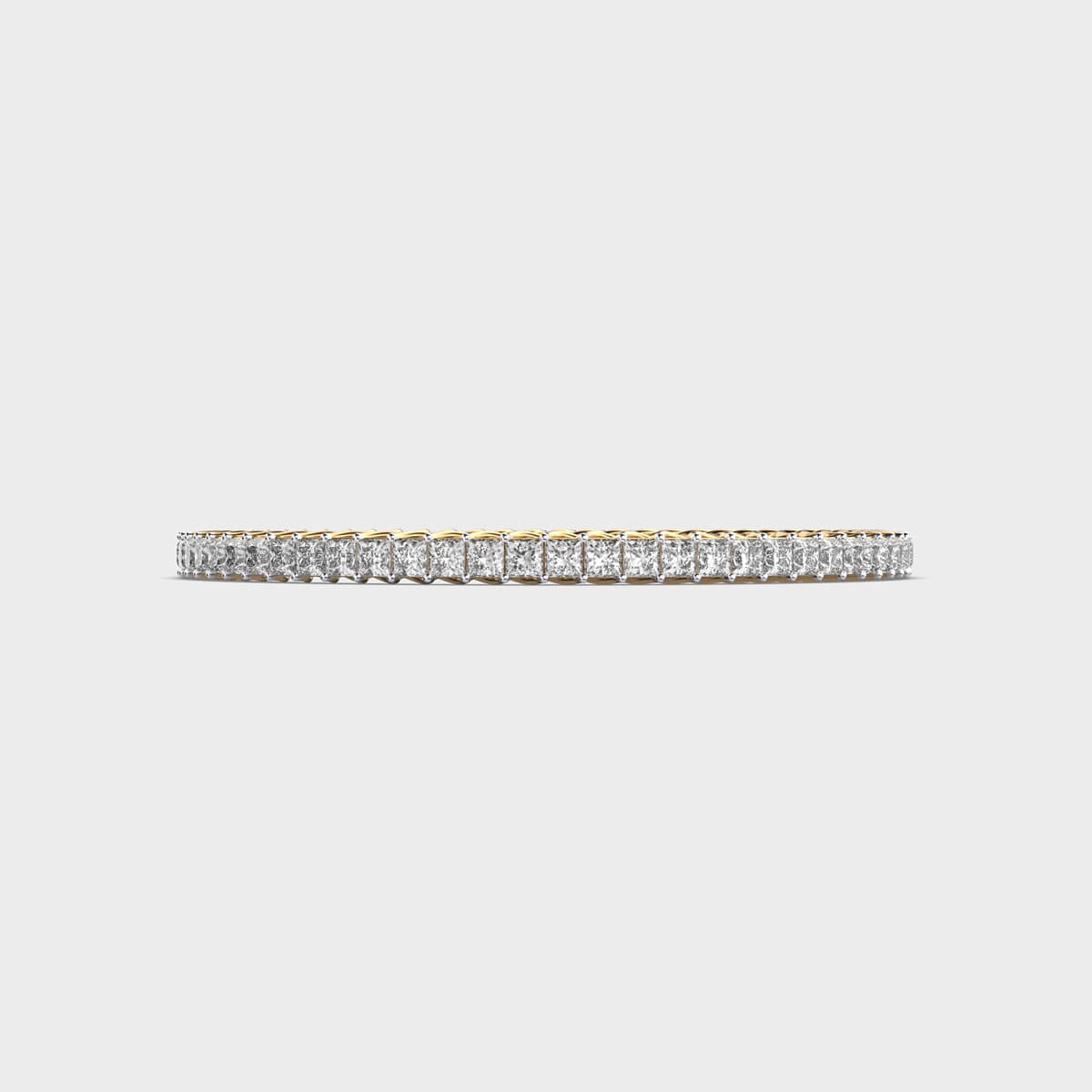 Diamond Studded Sleek Tennis Bangle