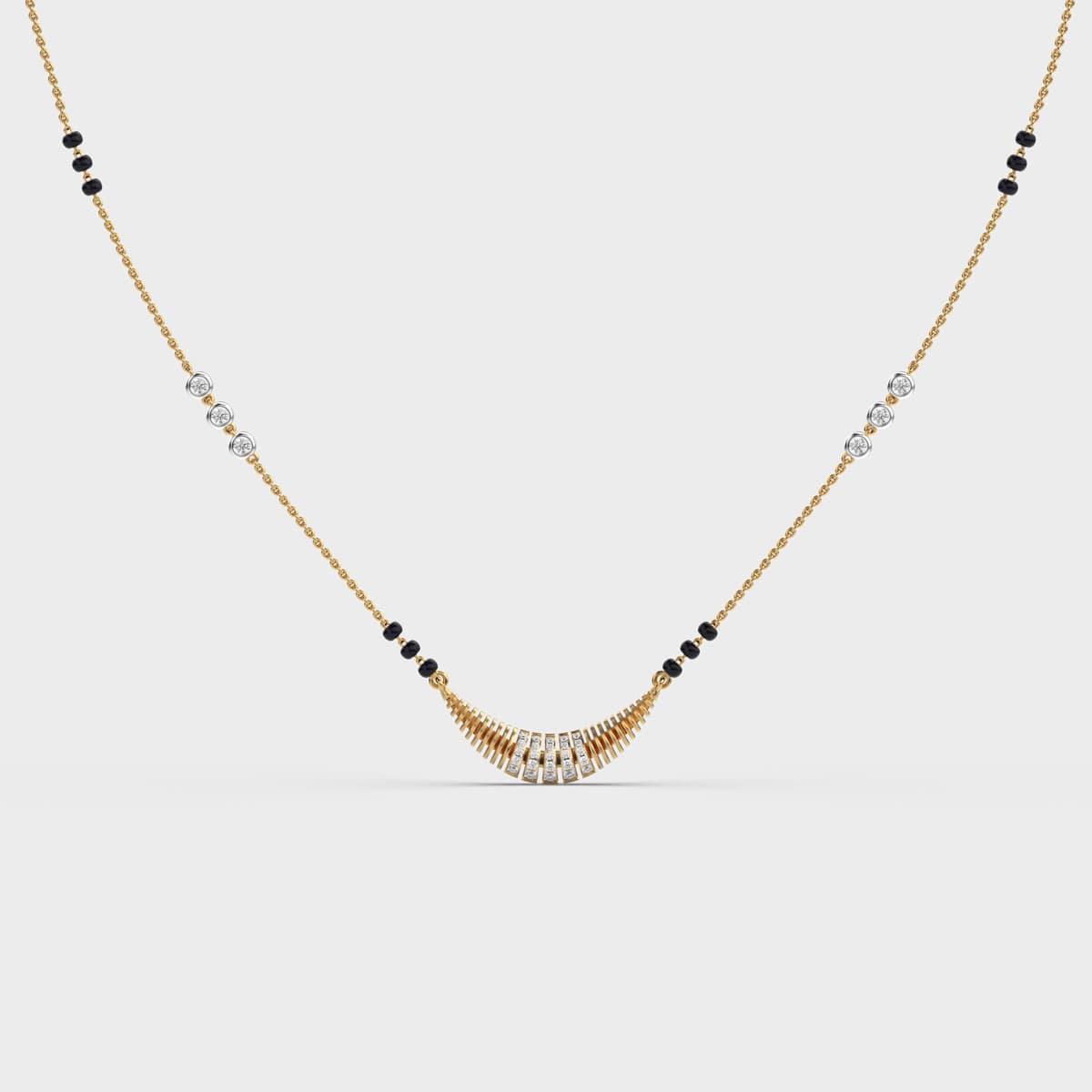 Love on a Boat Diamond Mangalsutra Necklace