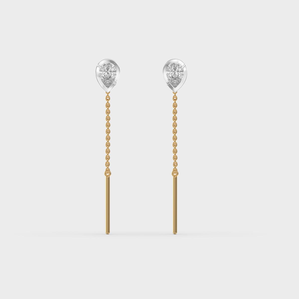 Minimal Pear Thread Diamond Drops