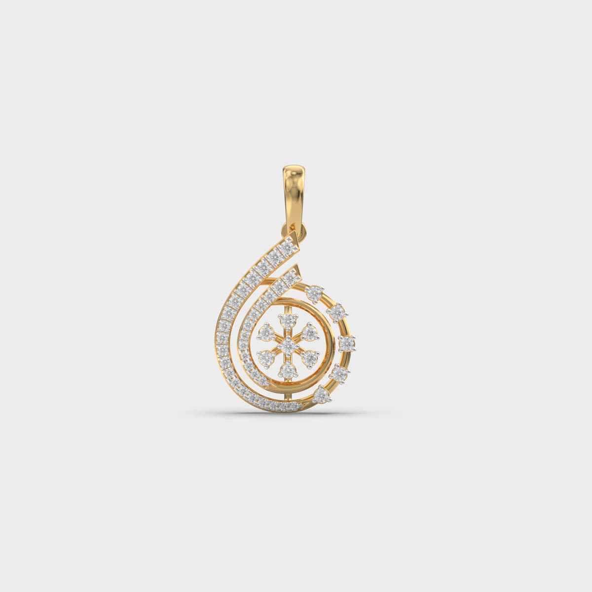 Nautilus Bloom Diamond Pendant (Without Chain)