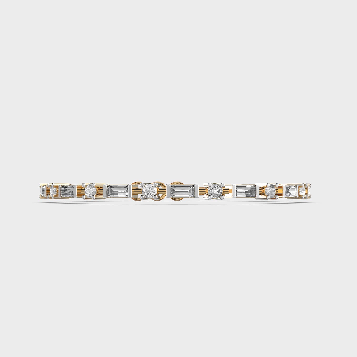 Deco Alternating Diamond Bracelet