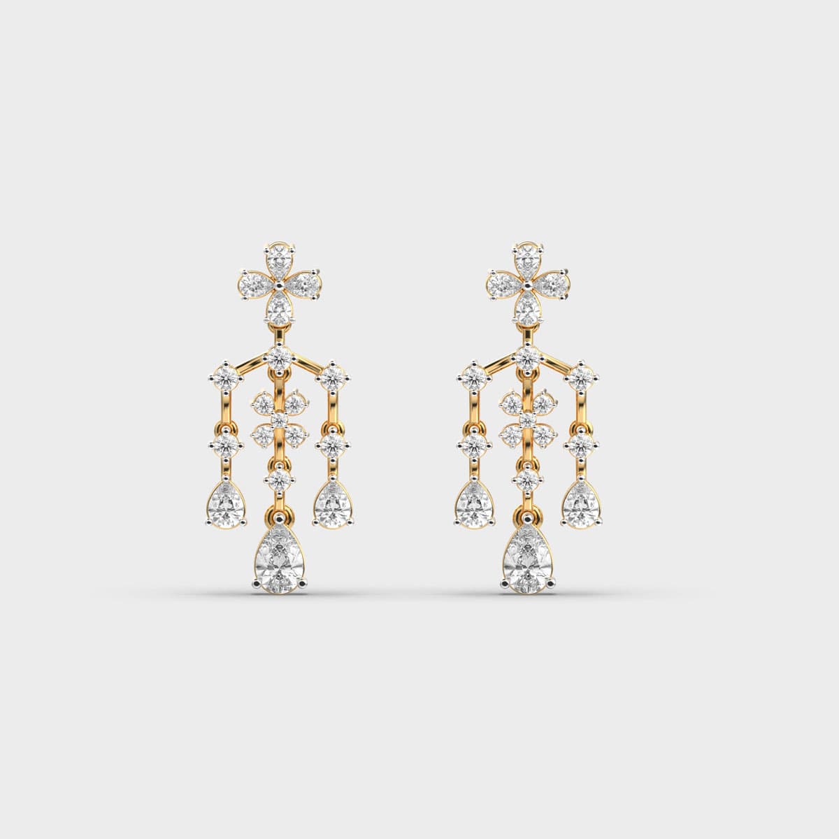 Petal Fringe Chandelier Diamond Drops