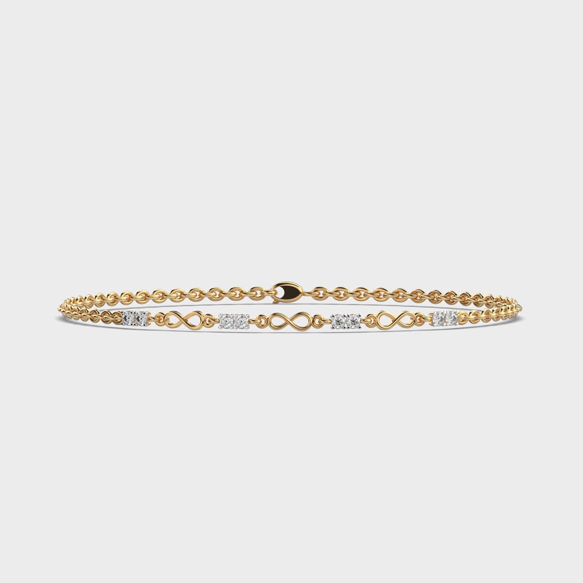 Eternal Infinity Link Diamond Bracelet