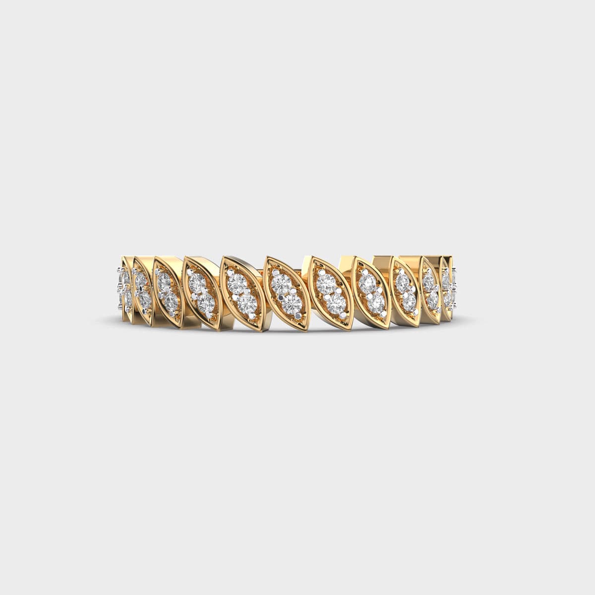 Navette Frame Eternity Diamond Ring