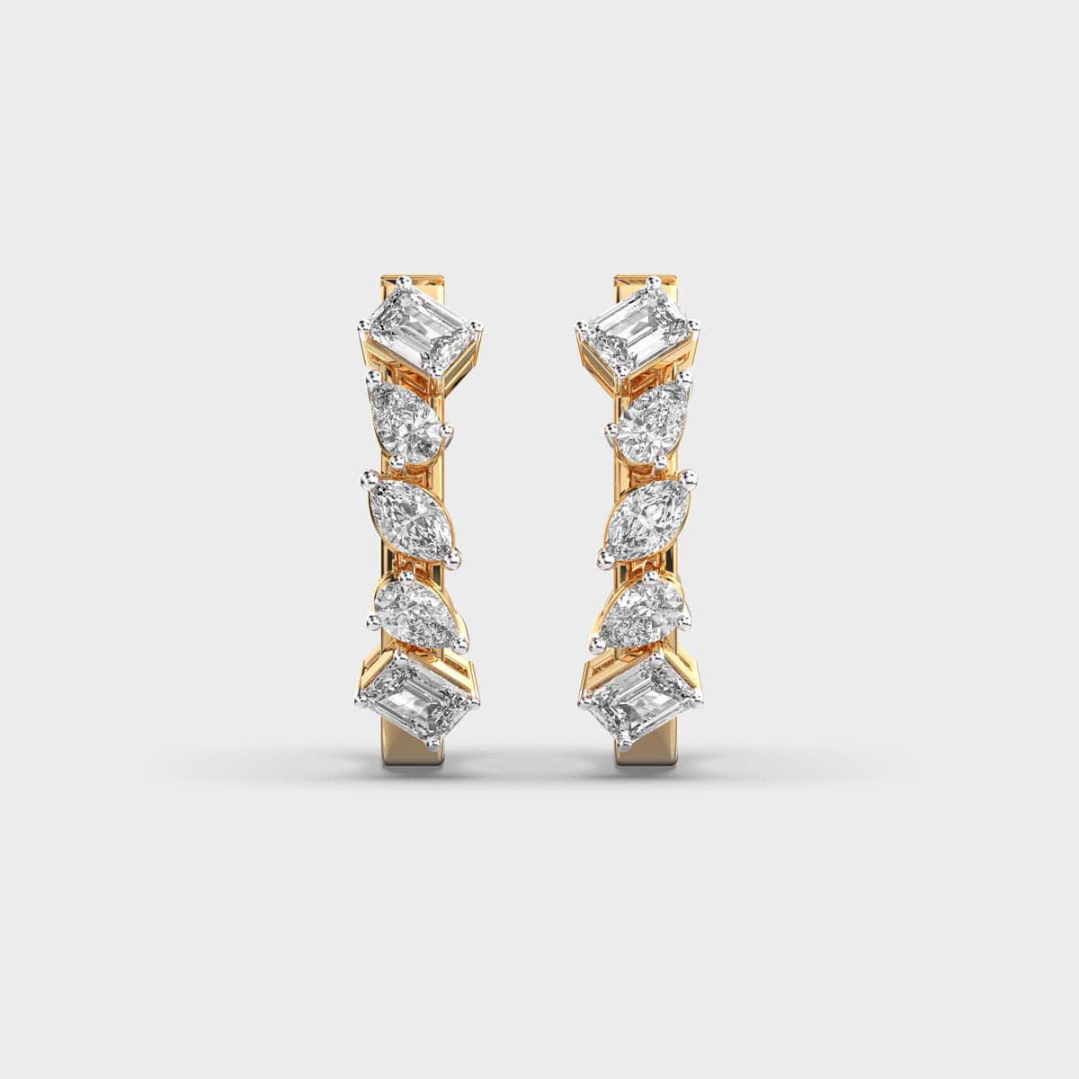 Symphony Spark Diamond Drop Earrings
