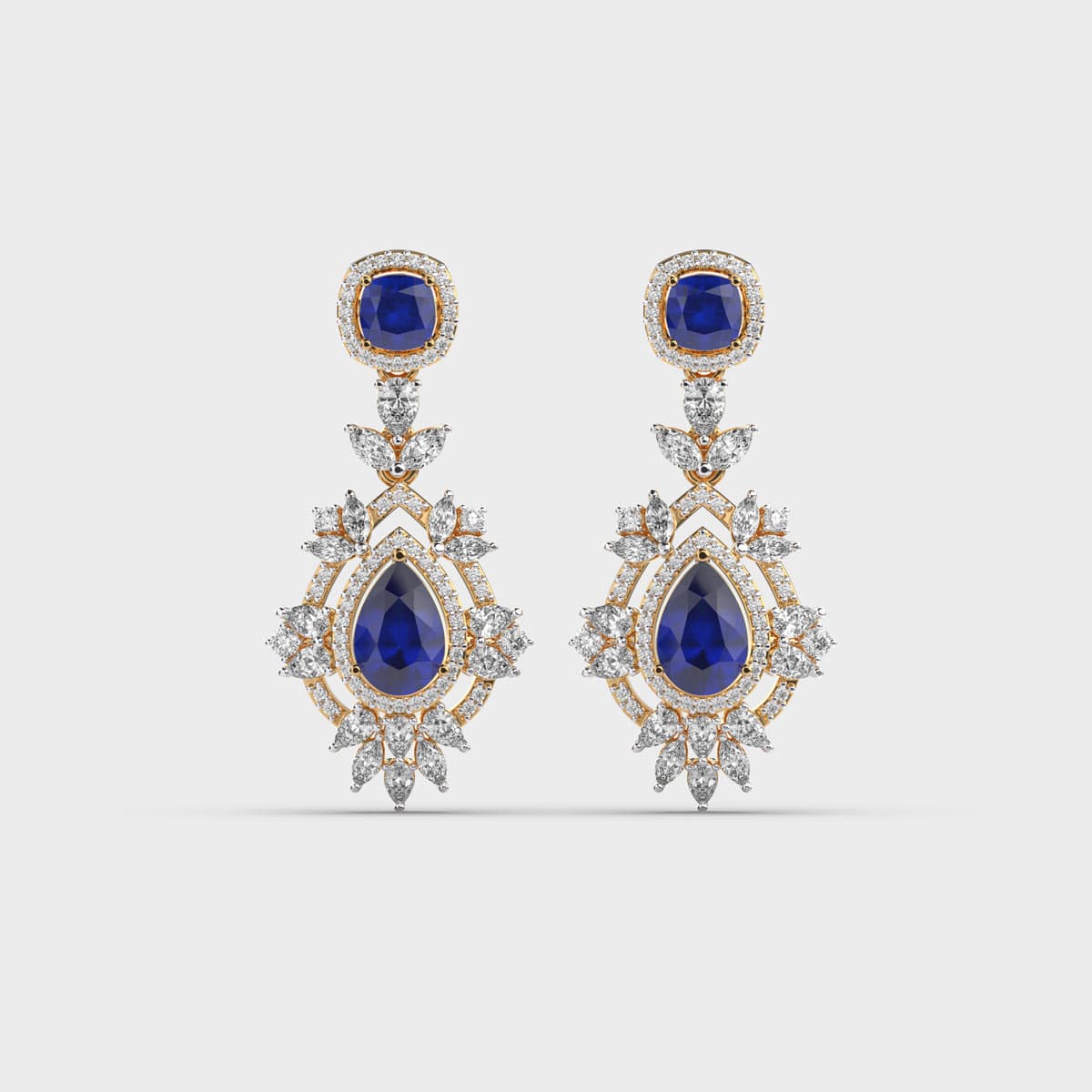 Artemisia Wisdom Blue Stone Diamond Earrings