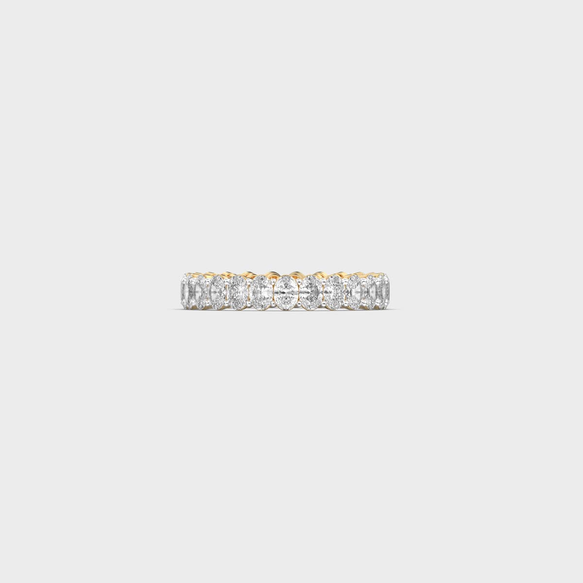 Oval Eternity Row Diamond Ring
