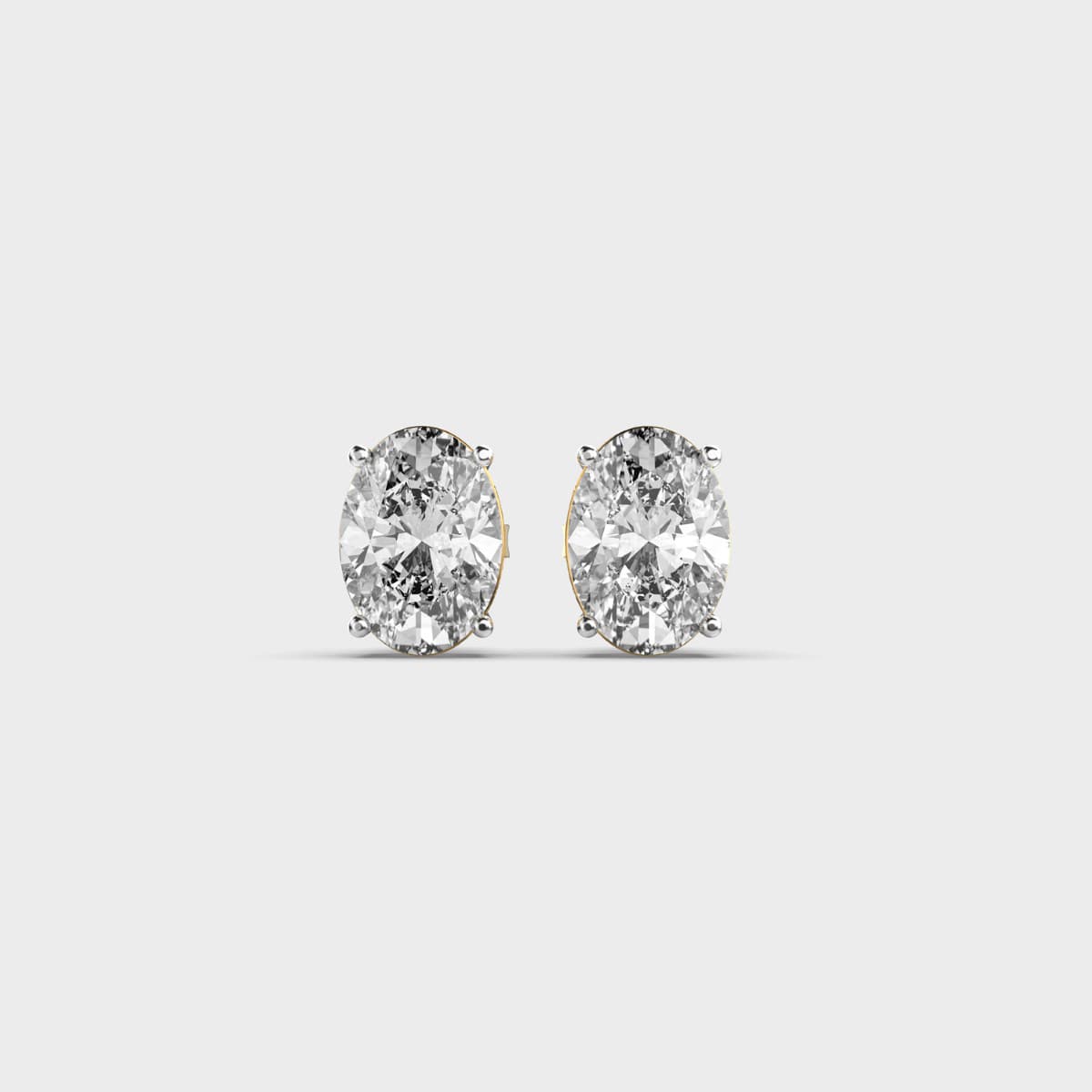 Duchess Margaret Oval Diamond Ear Studs