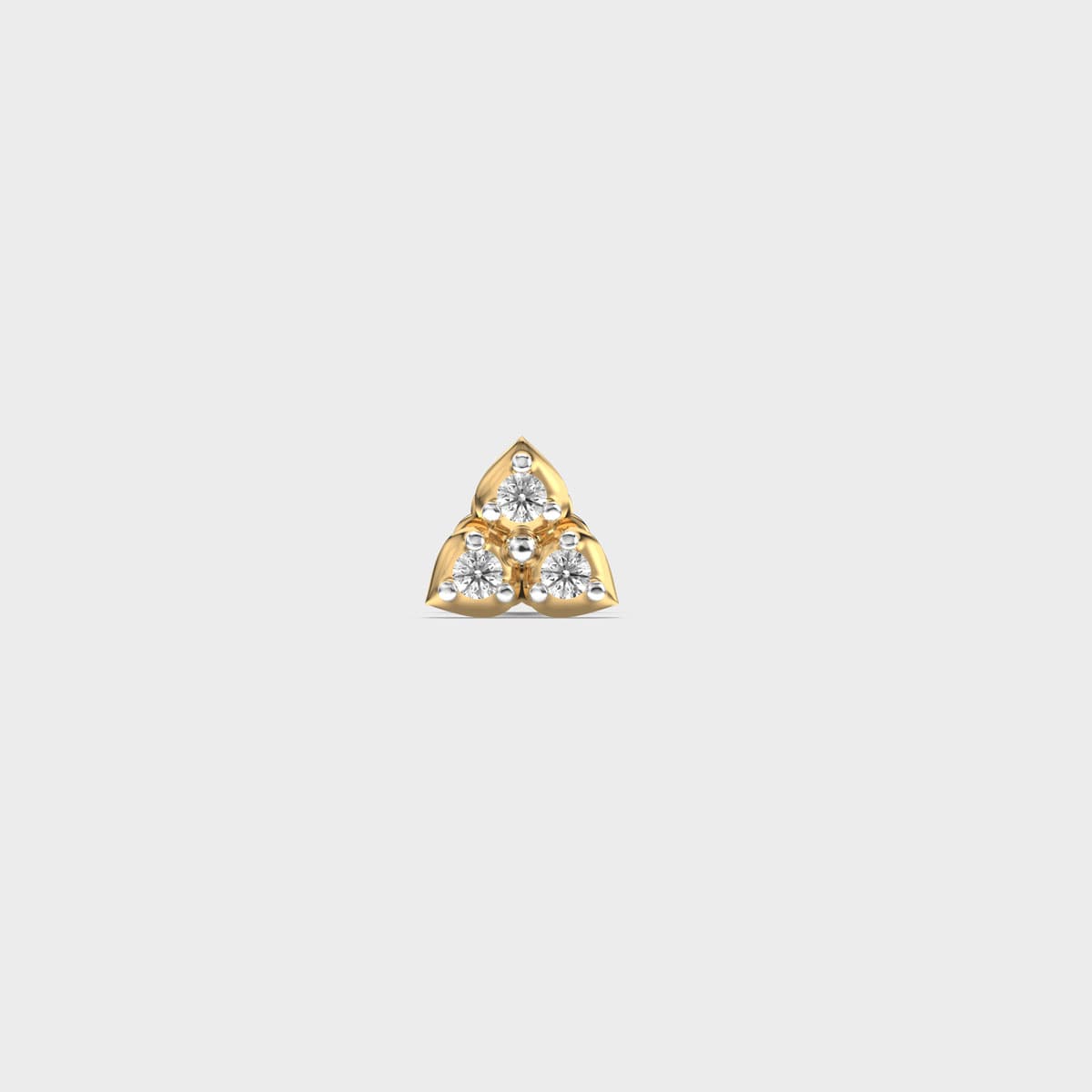 Trinity Petal Bloom Diamond Nosepin