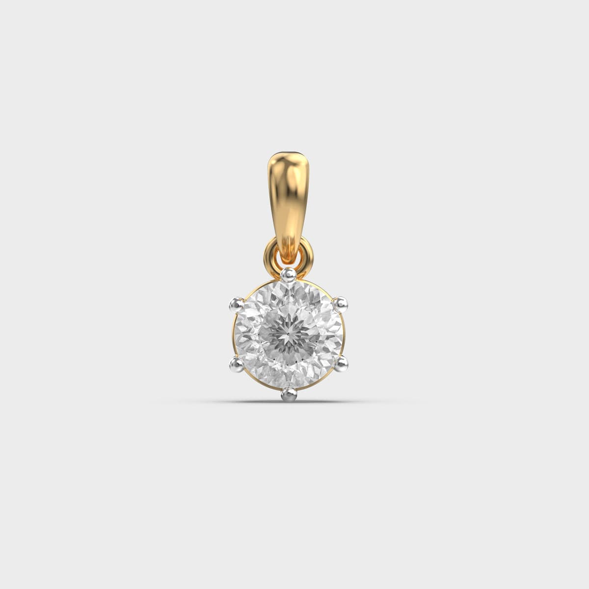 Radiant Solitaire Padma Cut Diamond Pendant (Without Chain)
