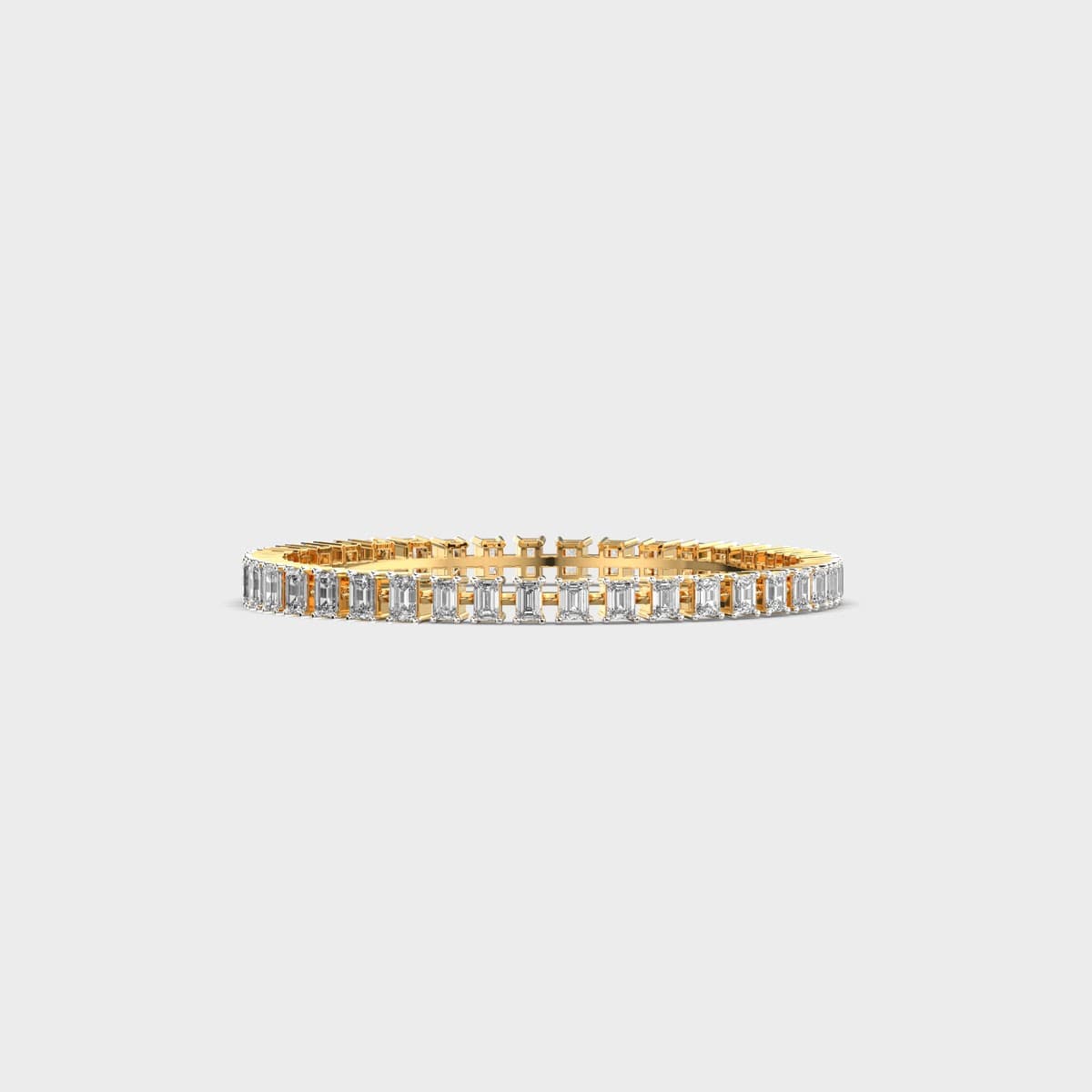 Emerald Cut Eternity Tennis Diamond Bracelet
