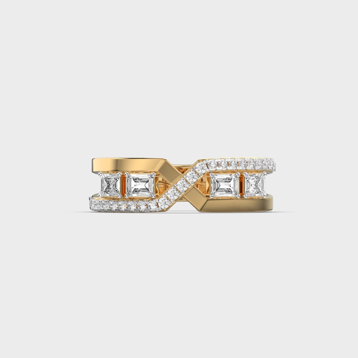 Shapes of Royalty Diamond Cluster Ring
