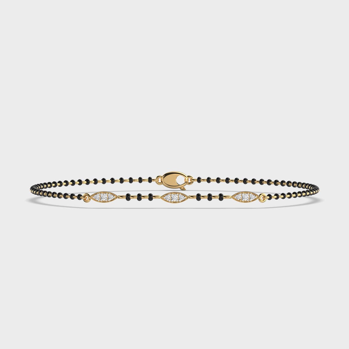Sleek Choice Diamond Mangalsutra Bracelet