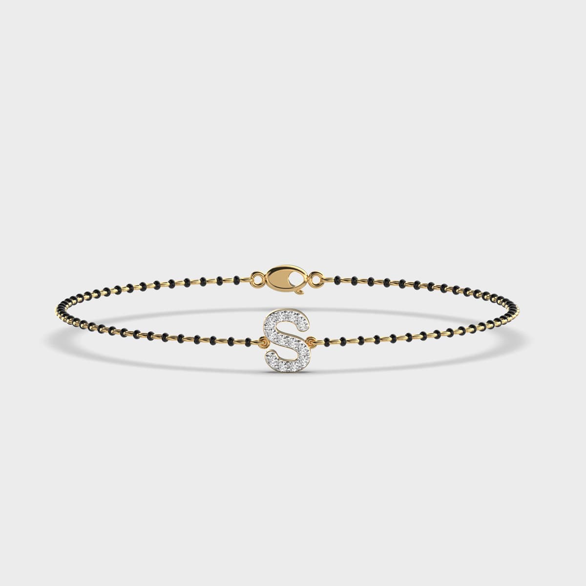 Gleaming S Mangalsutra Diamond Bracelet