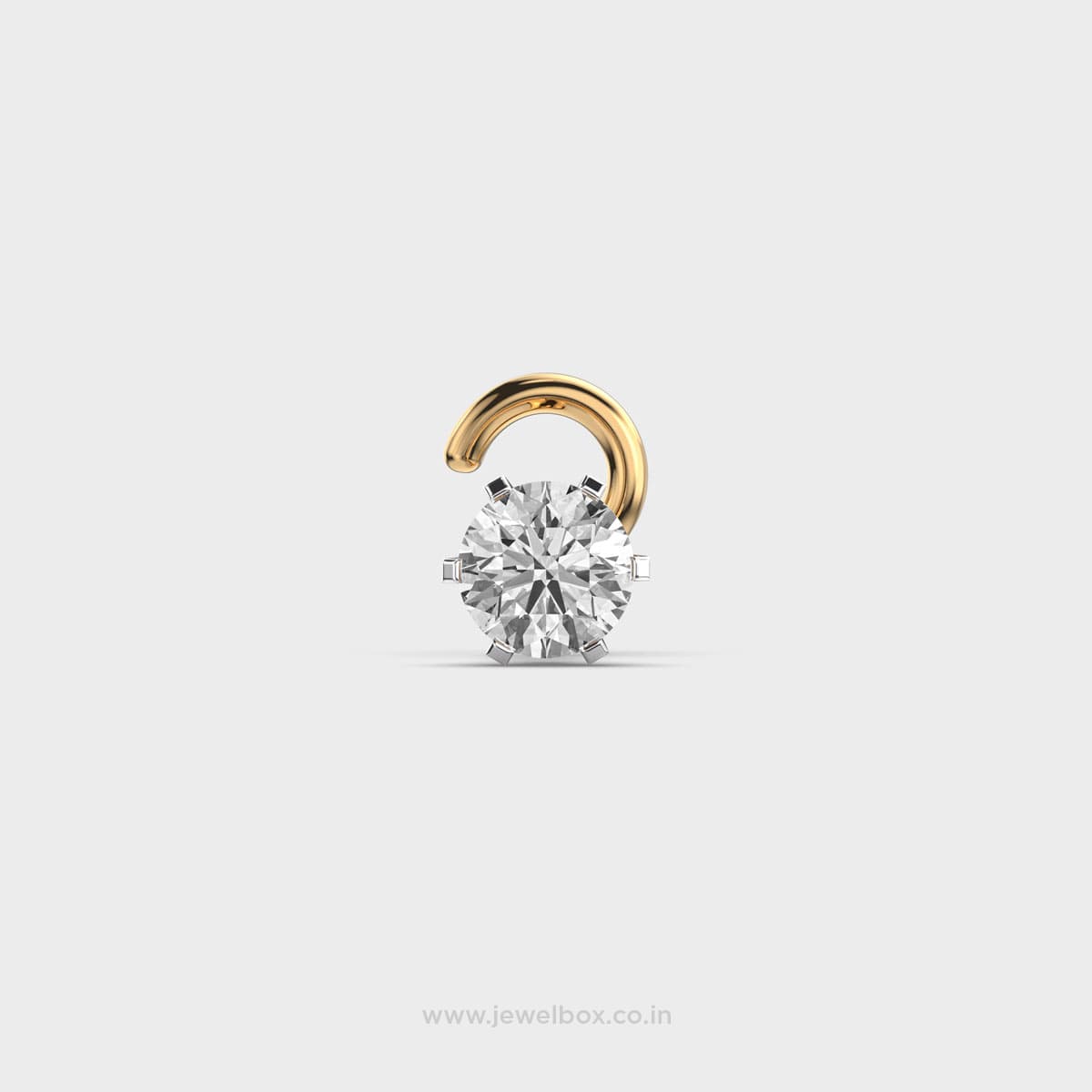 Small Round Diamond Nosepin