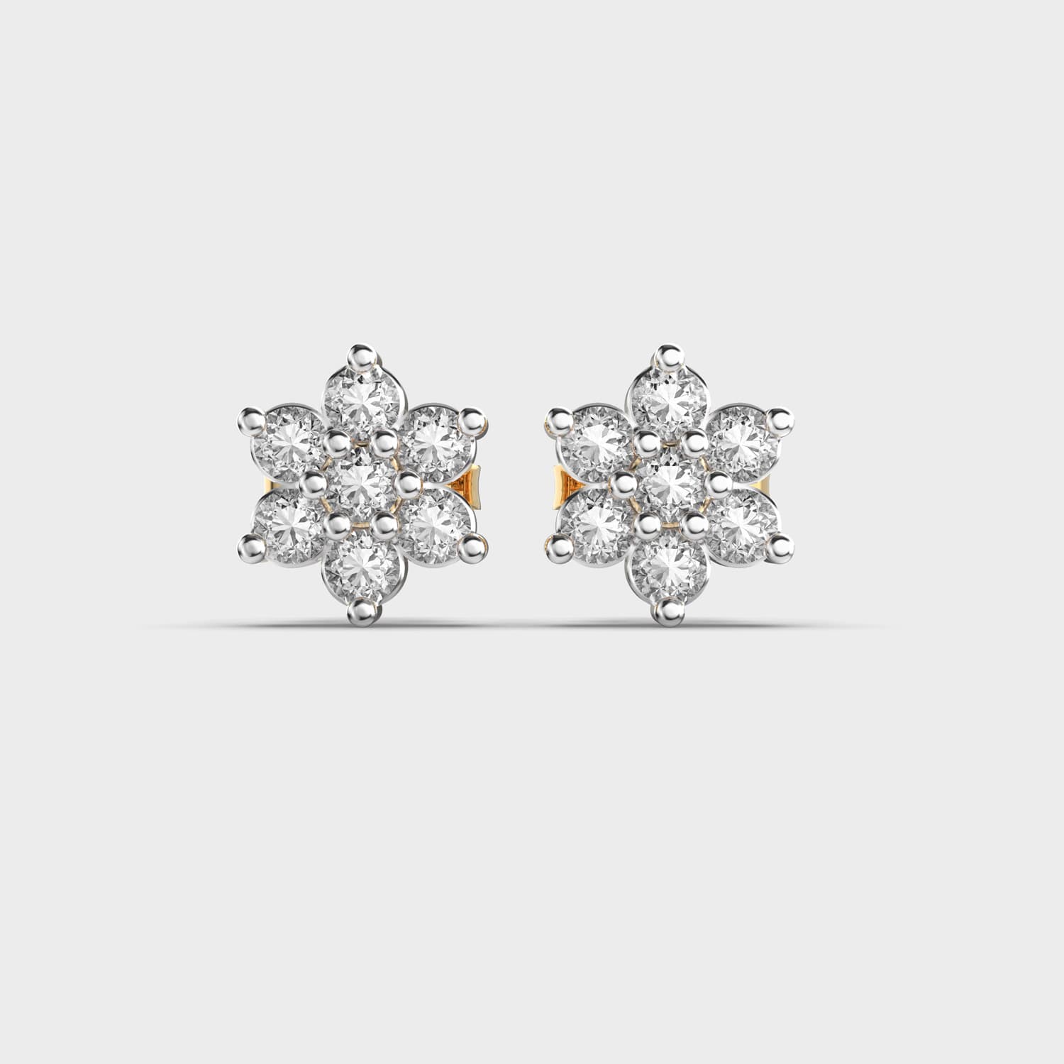 Blooming Peony Diamond Studs