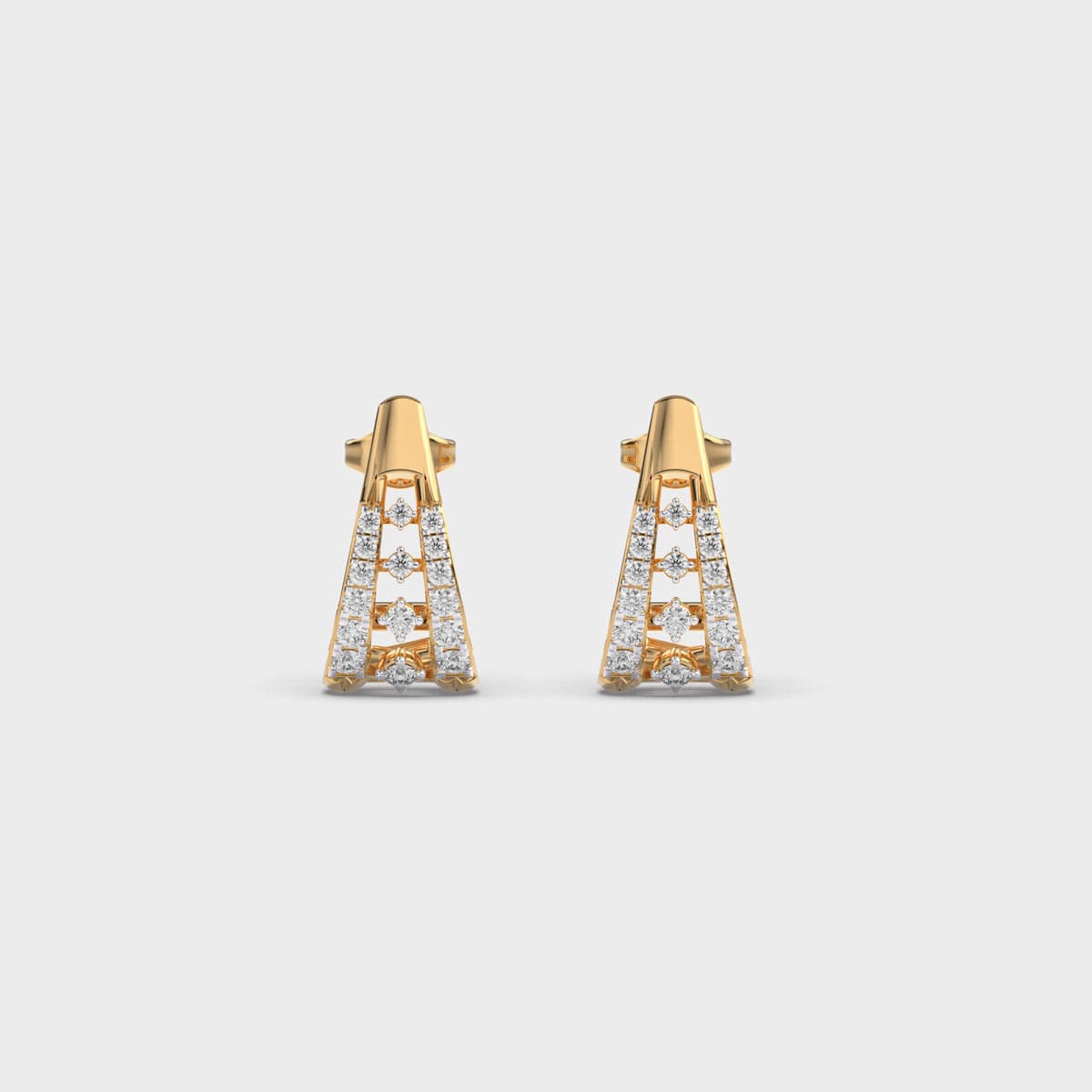 Temple Love Diamond Encrusted Earstuds