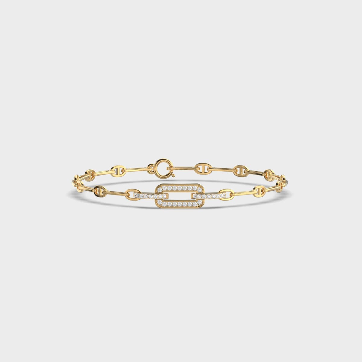 Unity of Facets Diamond Bracelet