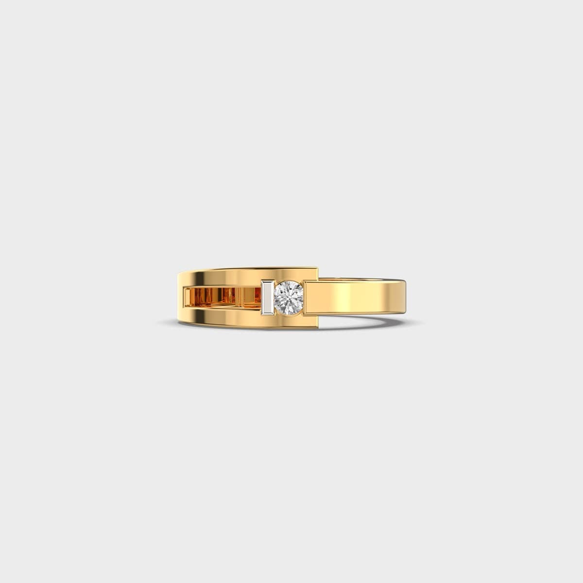 Eclipisia Round Diamond Ring For Men