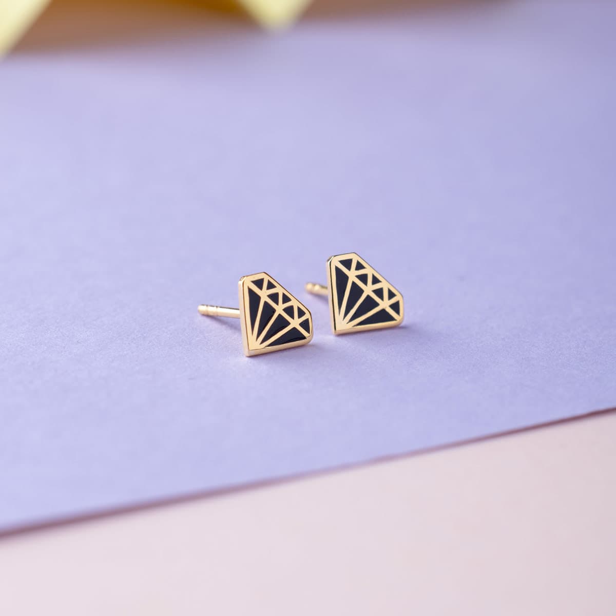 Diamond Icon Ear Studs For Kids