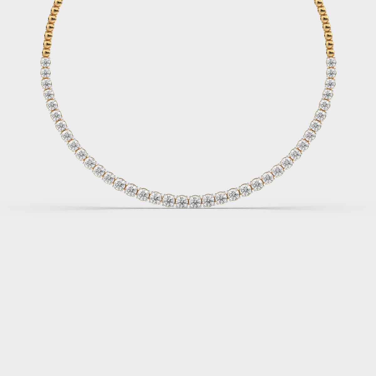 Eternity Line Tennis Diamond Necklace
