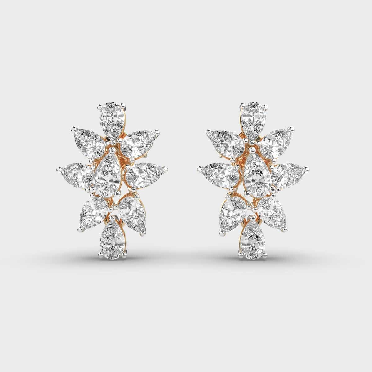 Fiery Sparkle Diamond Earstuds